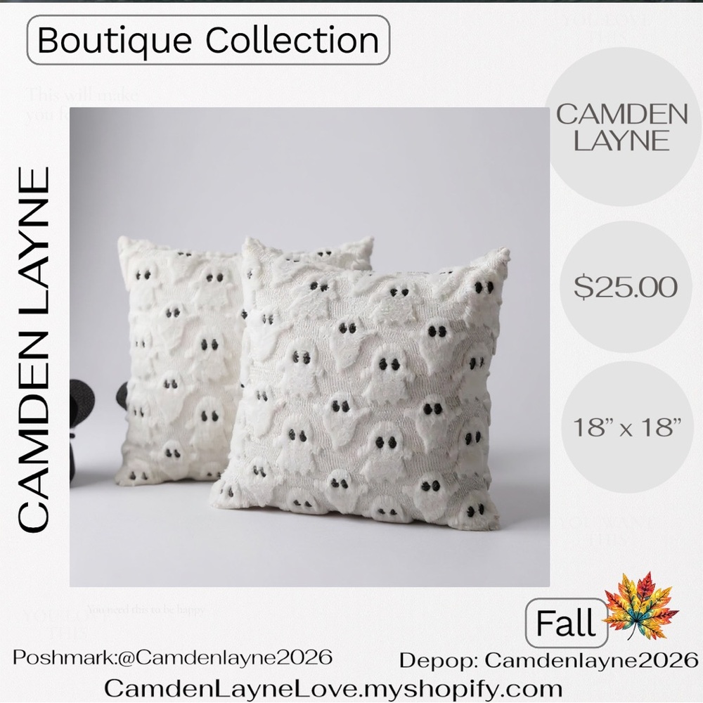 Camden Layne Spooky Ghost Pillow Covers